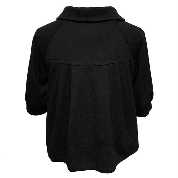 Black NECESSARY OBJECTS Button Peplum Swing Jacket NWOT - Picture 4 of 8